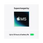 Apple Macbook Air M5 13-inch 16GB 512GB SSD - Silver - Silver