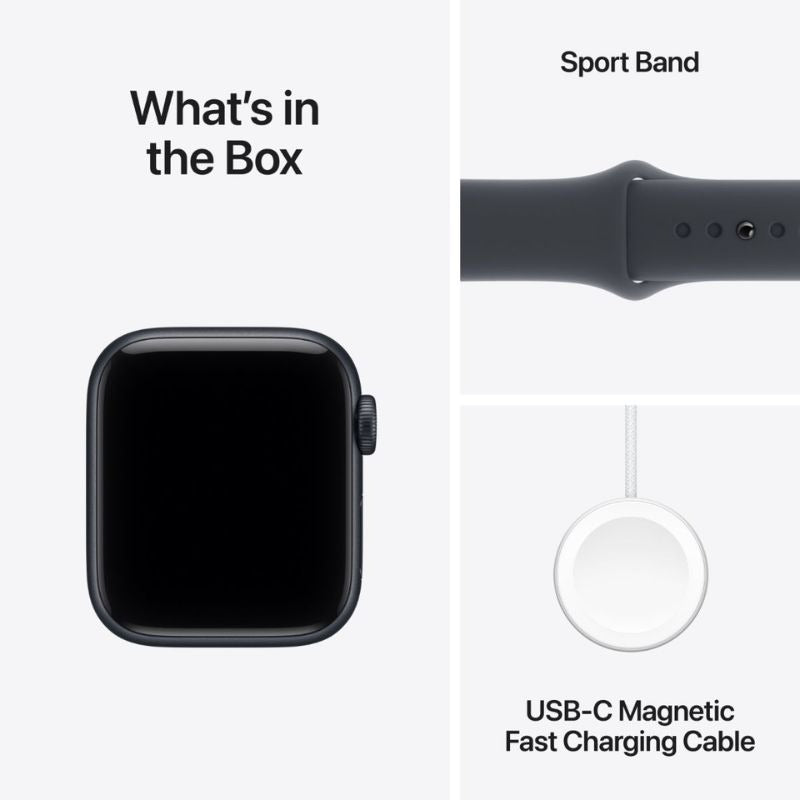 Apple Watch SE 3 GPS 40mm Smartwatch Aluminium Case With Sport Band S/M - Midnight - Midnight