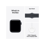 Apple Watch SE 3 GPS + Cellular 44mm Smartwatch Midnight Aluminium Case With Sport Band M/L - Midnight - Midnight