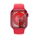 Apple Watch Series 9 GPS + Cellular 41mm (PRODUCT)RED Aluminium Case with Red Sport Band - S/M - Red