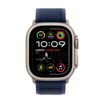 Apple Watch Ultra 2 GPS + Cellular 49mm Natural Titanium Case with Blue Trail Loop - S/M - Blue