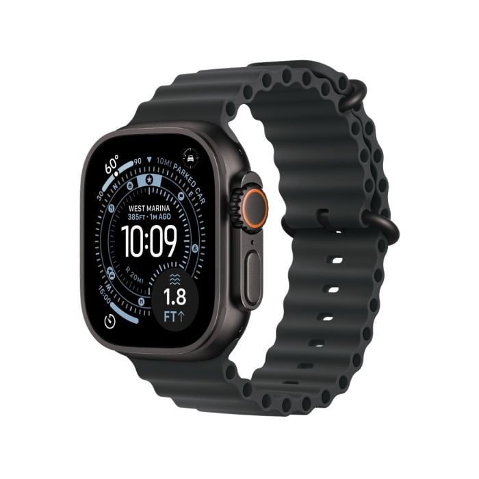 Apple Watch Ultra 3 GPS & Cellular 49mm Black Titanium Case with Black Ocean Band - Black