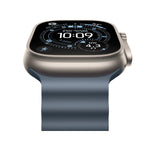 Apple Watch Ultra 3 GPS & Cellular 49mm Natural Titanium Case with Anchor Blue Ocean Band - Blue