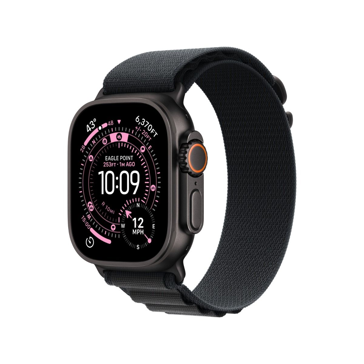 Apple Watch Ultra 3 GPS & Cellular 49mm Black Titanium Case with Black Alpine Loop