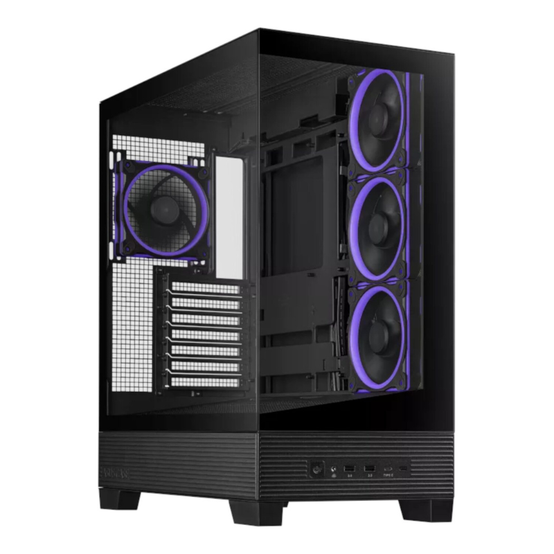 Asus A31 PLUS Mid Tower ATX Chassis - Black - Black