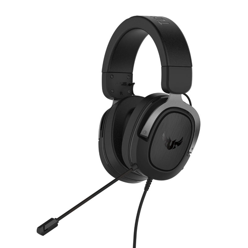 Asus TUF H3 Surround Sound 7.1 Wired Gaming Headset - Gun Metal - Grey
