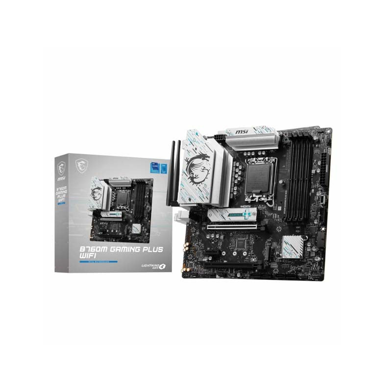 MSI B760M Gaming Plus WiFi mATX Motherboard - Black