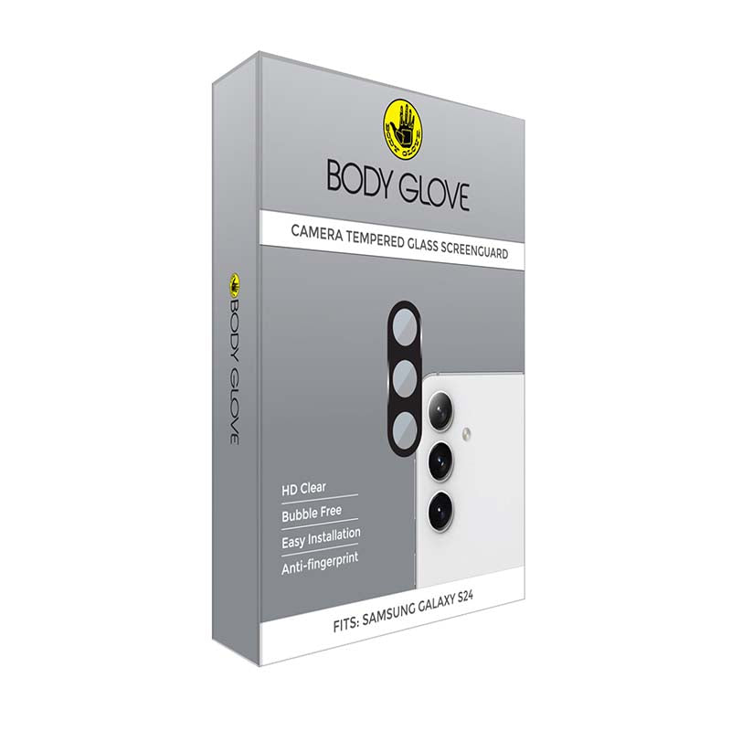 Body Glove Samsung Galaxy S24 Tempered Glass Camera Screen Protector - Black