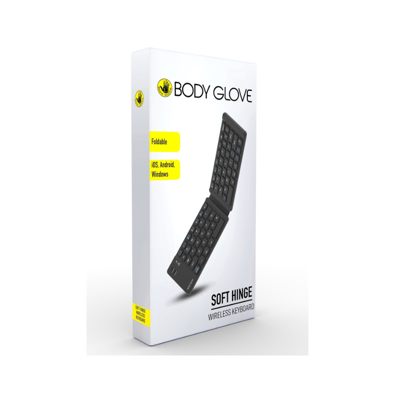Body Glove Wireless Folding Soft Hinge Bluetooth Keyboard - Black