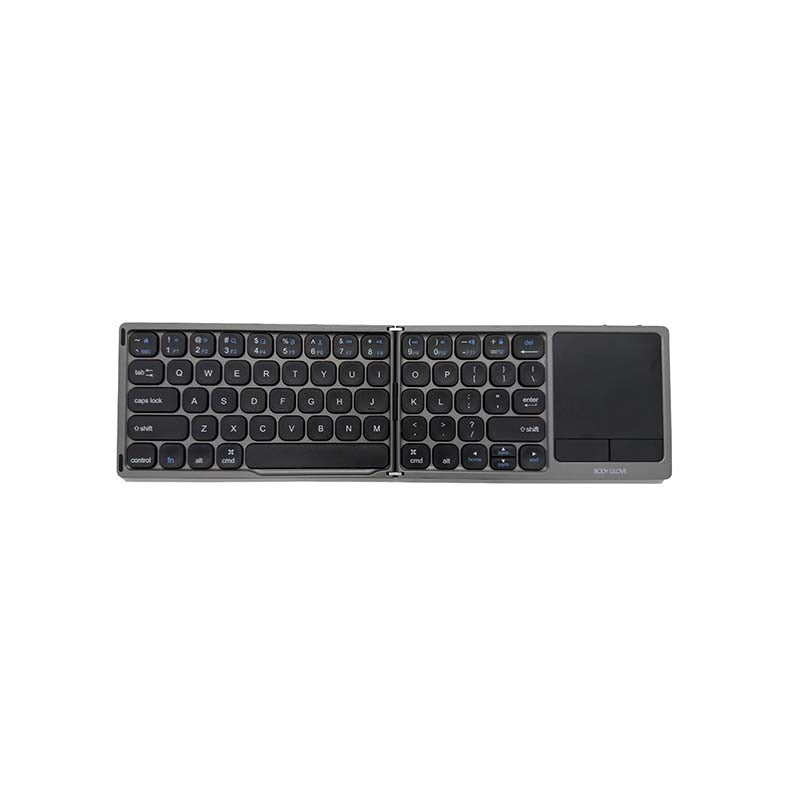 Body Glove Wireless Folding Hinge Keyboard With Touchpad - Black