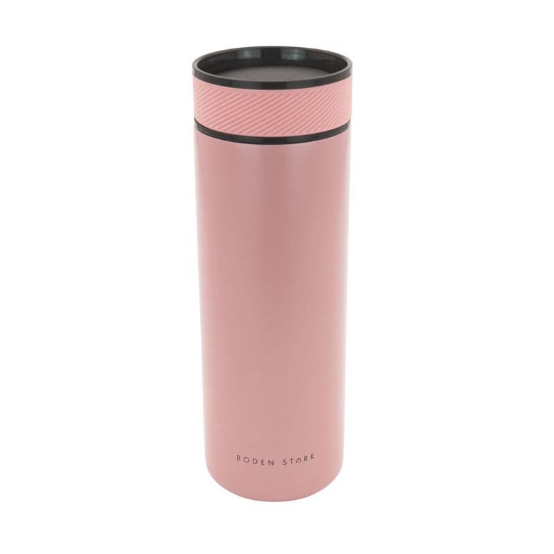 Boden Stark 650ml Travel Flask - Pastel Pink - Pink