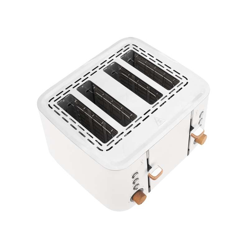 Boden Stark Anson Collection 4 Slice Stainless Steel Toaster - White - White