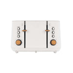 Boden Stark Anson Collection 4 Slice Stainless Steel Toaster - White - White