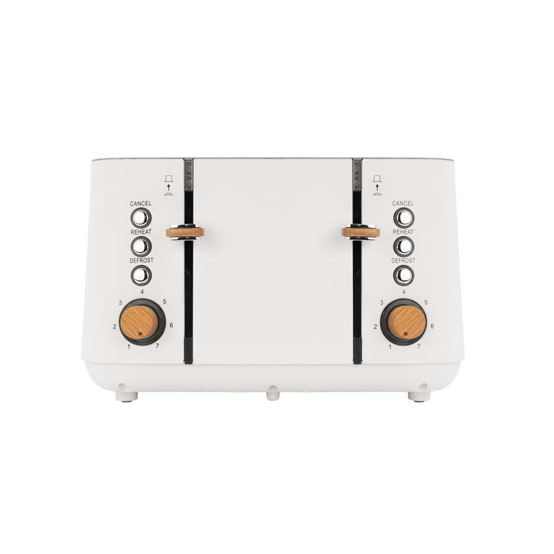 Boden Stark Anson Collection 4 Slice Stainless Steel Toaster - White - White