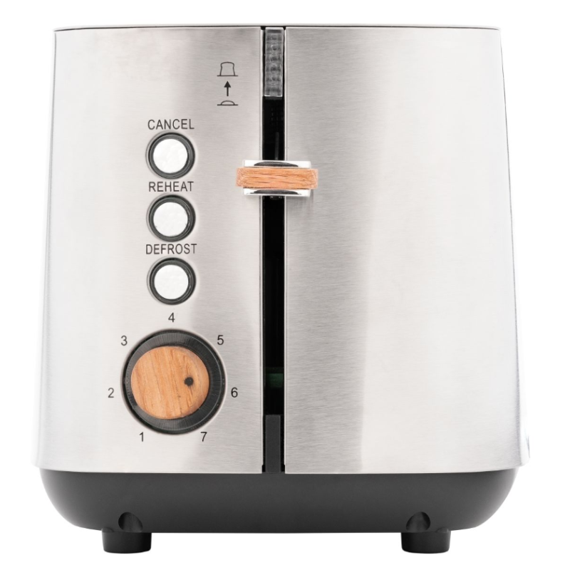 Boden Stark Anson Collection 2 Slice Stainless Steel Toaster