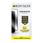 Body Glove Apple iPhone 16 Pro Max Tempered Glass Screen Protector - Black - Black
