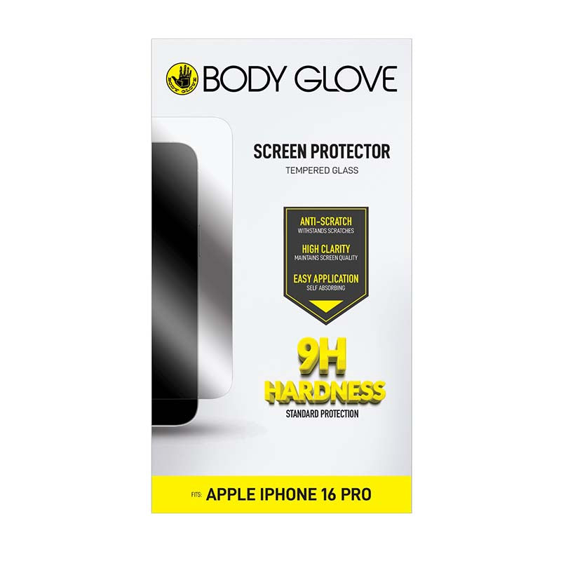 Body Glove Apple iPhone 16 Pro Tempered Glass Screen Protector - Clear - Clear