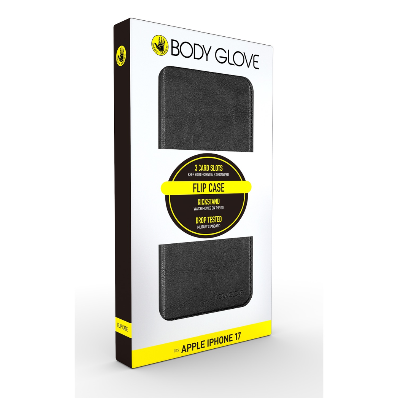 Body Glove Apple iPhone 17 Flip Case - Black - Black