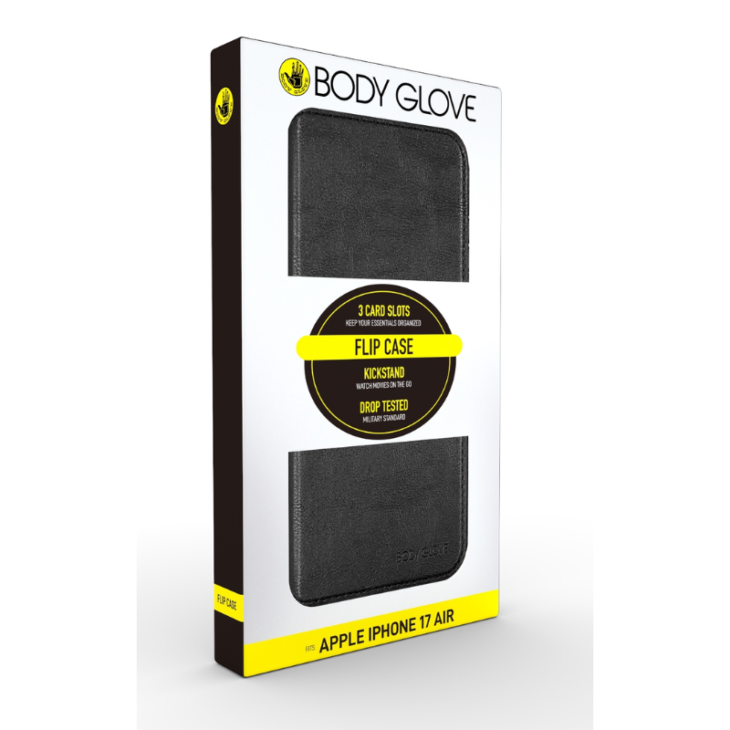 Body Glove Apple iPhone Air Flip Case - Black - Black