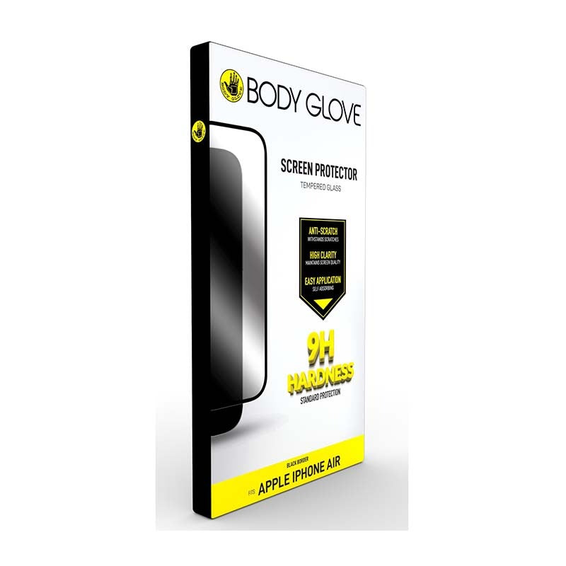 Body Glove Apple iPhone Air Tempered Glass Screen Protector - Black - Black