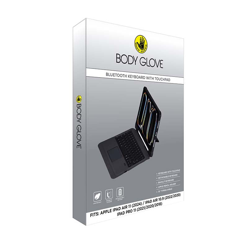 Body Glove Bluetooth Keyboard With Touch Pad Apple iPad Air (2020 - 2024) / iPad Pro 11 (2018 - 2021) / iPad Air 11
