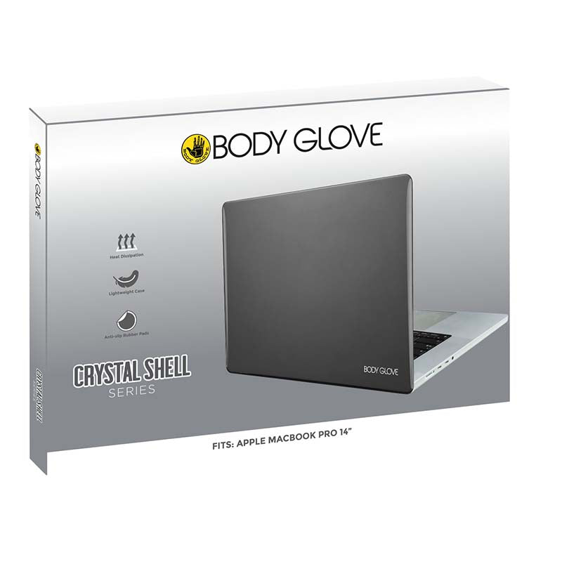 Body Glove Crystal Shell Case Macbook Pro 14 (2021) - Black - Black