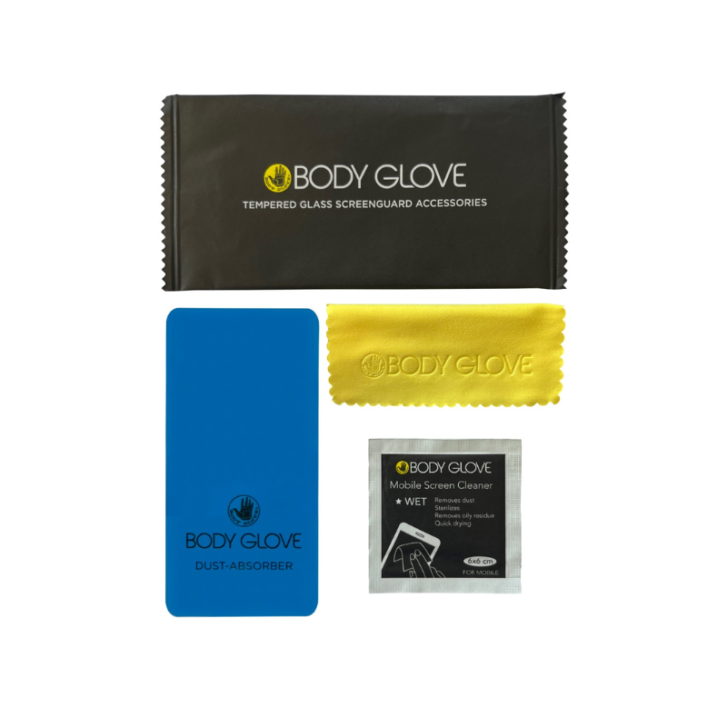 Body Glove Honor X7C Tempered Glass Screenguard - Black - Black