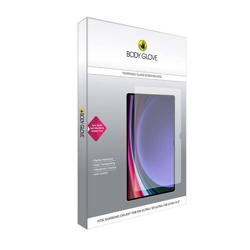 Body Glove Screen Protector for Samsung Galaxy Tab S10 Ultra / S9 Ultra / Tab S8 Ultra - Clear - Clear
