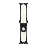 Body Glove Silicone Watch Strap Apple Watch Series 7 / 8 (41mm) - Black / White - Black / White