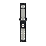 Body Glove Silicone Watch Strap Samsung Galaxy Watch Series 6 /5 / 4 (44mm/45mm) - Black / Grey - Black/Grey