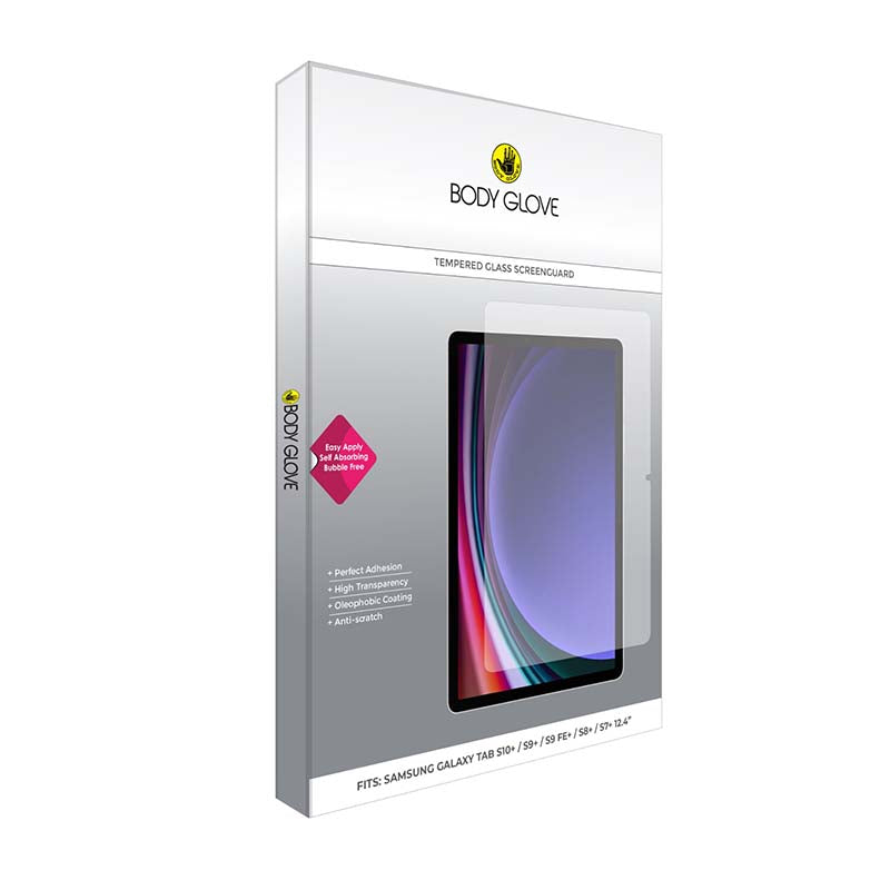 Body Glove Tempered Glass Screen Protector Galaxy Tab S10 Plus / S9 Plus / S9 FE Plus / S8 Plus / S7 Plus - Clear