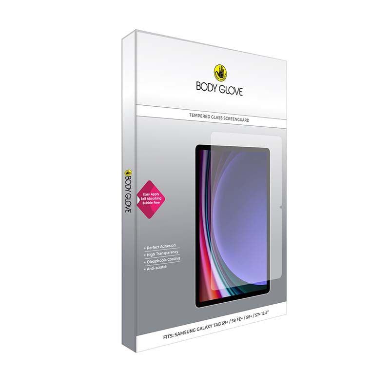 Body Glove Tempered Glass Screen Protector Galaxy Tab S10 Plus / S9 Plus / S9 FE Plus / S8 Plus / S7 Plus - Clear