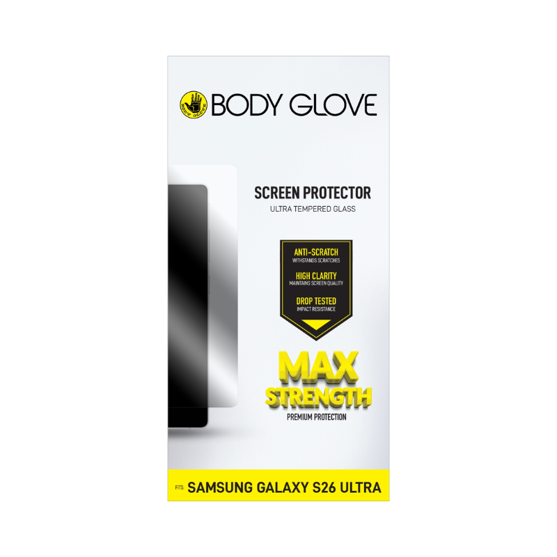Body Glove Ultra Tempered Glass Screen Protector Samsung Galaxy S26 Ultra - Clear - Clear