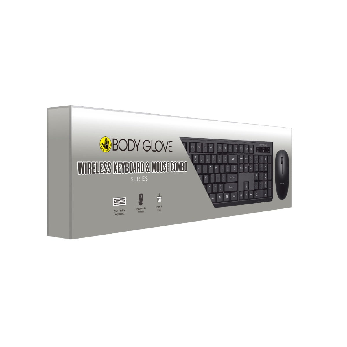 Body Glove Wireless Keyboard And Mouse - Black