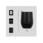 Boden Stark Stainless steel 350 ml Tumbler Flask - Black