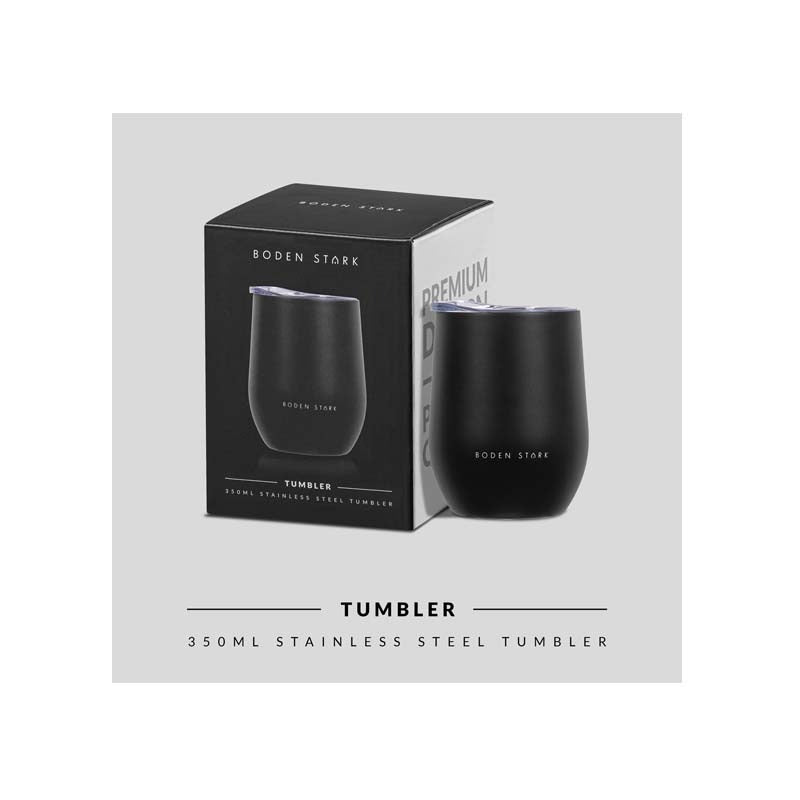Boden Stark Stainless steel 350 ml Tumbler Flask - Black