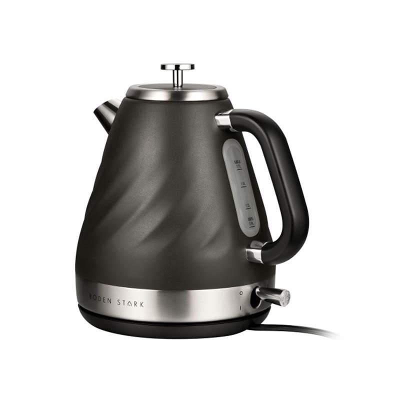 Boden Stark 1.7L Stainless Steel Kettle - Charcoal