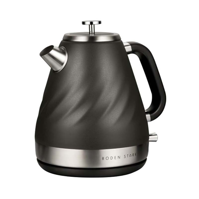 Boden Stark 1.7L Stainless Steel Kettle - Charcoal