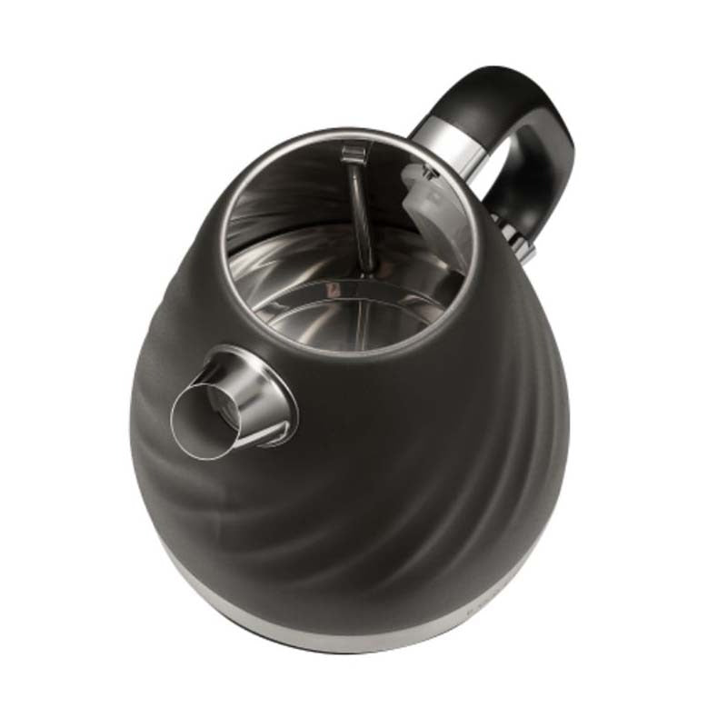 Boden Stark 1.7L Stainless Steel Kettle - Charcoal