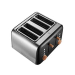 Boden Stark Anson Collection 4 Slice Stainless Steel Toaster - Black