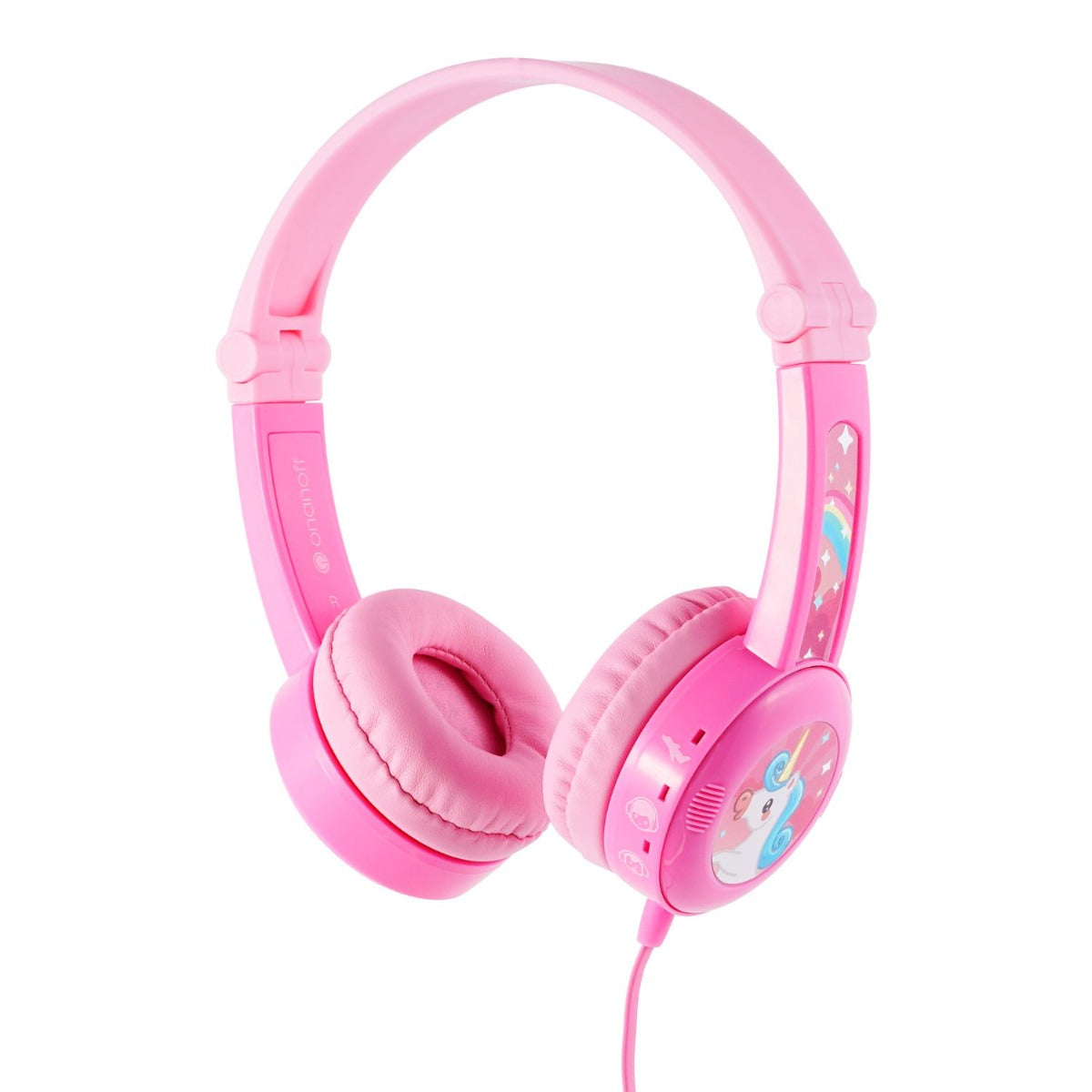 BuddyPhones Travel â€“ With Mic - Pink