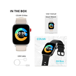 COLMI C8 Max Smart Watch Best Chip Outdoor Waterproof Mesh Bands - Black