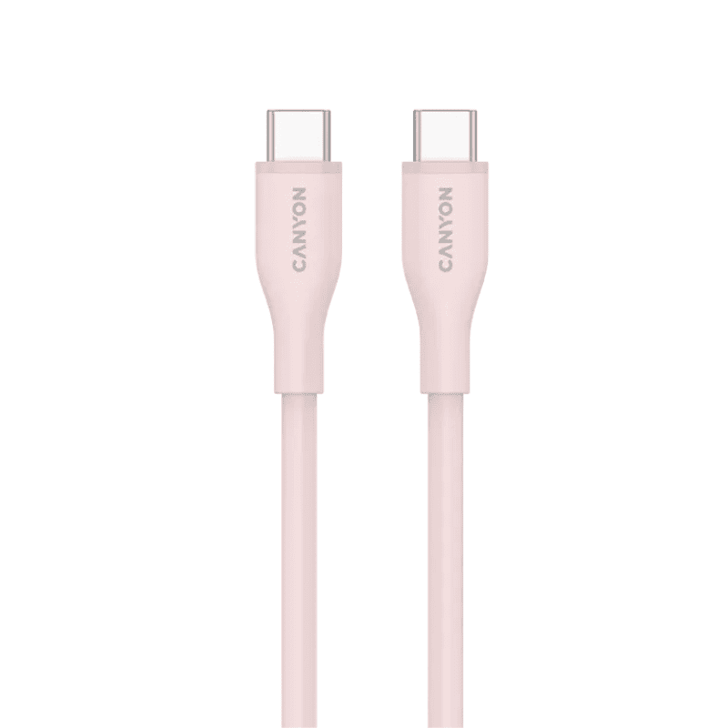 Canyon Cable CC60SC10 Type-C to Type-C 60W 1m Silicon - Pink Sand - Pink