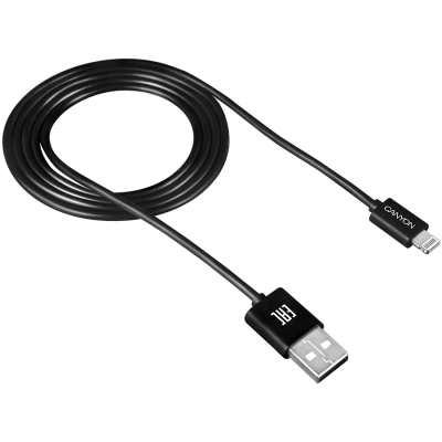 Canyon CFI-1 Lightning USB Cable for Apple 1m - Black - Black