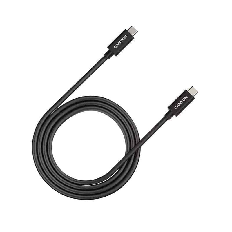 Canyon UC-44 Type-C to Type-C Cable 1m - Black - Black