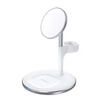 Choetech Fast Wireless 3 In 1 Charger 15W - White
