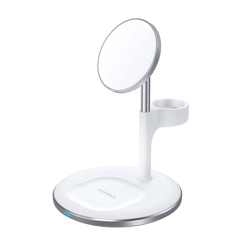 Choetech Fast Wireless 3 In 1 Charger 15W - White
