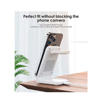 Choetech Fast Wireless 4 In 1 Magnetic Charging Stand T608-F 15W - White - White