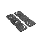 Choetech Foldable 3-in-1 Magnetic Wireless Travel Charger - Black - Black