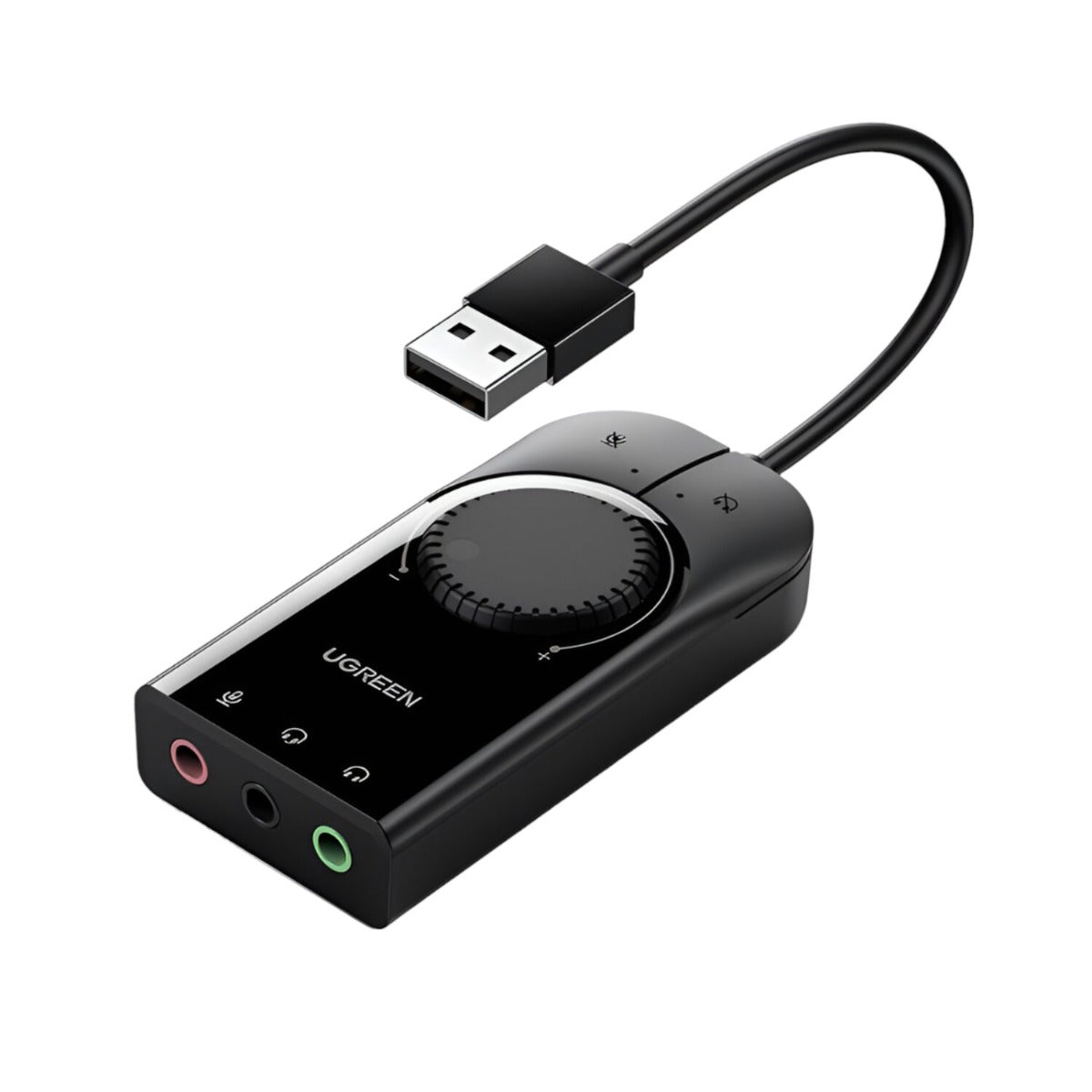 UGREEN USB-A to 3.5mm External Stereo Sound Adapter - Black